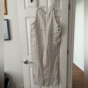 Lou & Grey Linen Checkered Jumpsuit